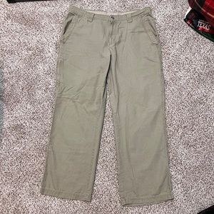 Columbia Khaki Cargo Pants Omni-Shield 36 x 30 100% Cotton